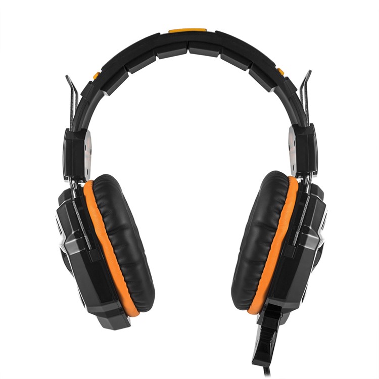 KOTION EACH G5000 3.5mm Stereo Gaming Headset Over-head Bass Headphone with Mic and LED Light - Orange-5
