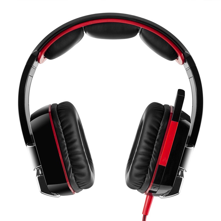 KOTION EACH G8000 3.5mm Gaming Headphone with Microphone & LED Lighting for PC MAC Laptop - Red-5