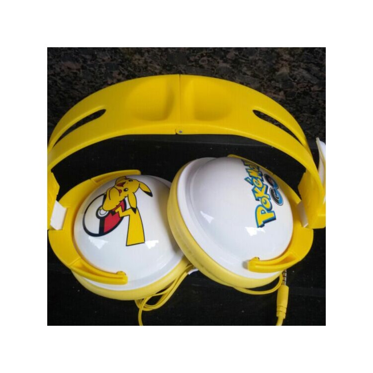Cute Pikachu Over the Ear Stereo Headphone Headset with Microphone-3