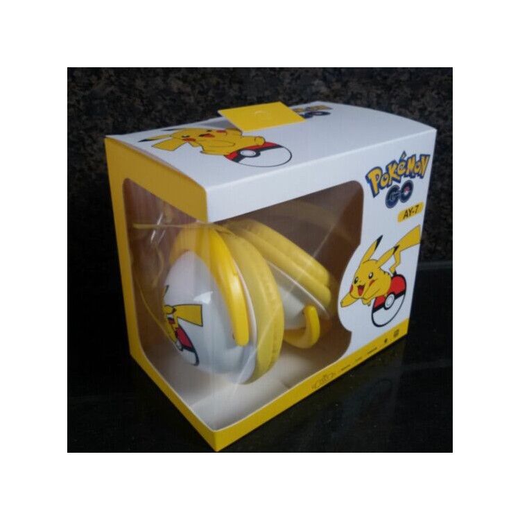 Cute Pikachu Over the Ear Stereo Headphone Headset with Microphone-4