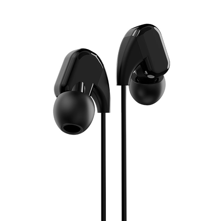 JOYROOM EL120 In-ear 3.5mm Wire HiFi Noise Cancelling Plastic Music Earphone with Mic - Black-1