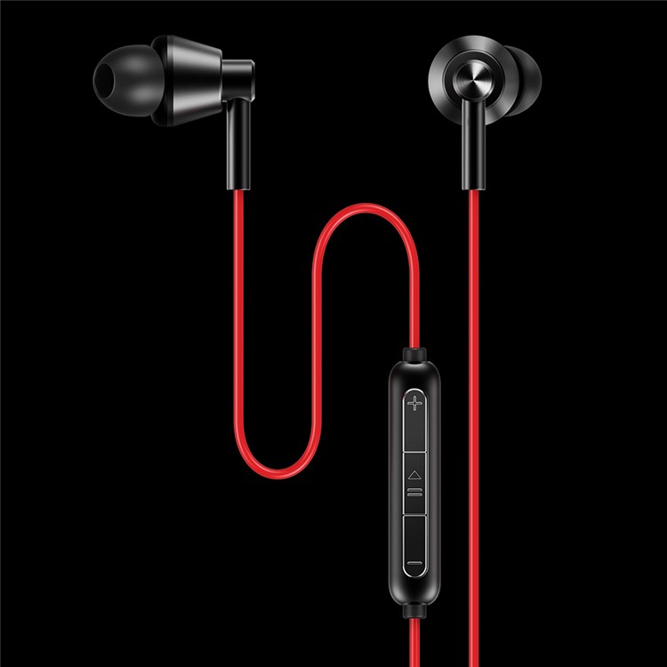XOOMZ Nylon Woven 3.5mm Wire In-ear Earphone with Mic and Line-in Control - Red-1