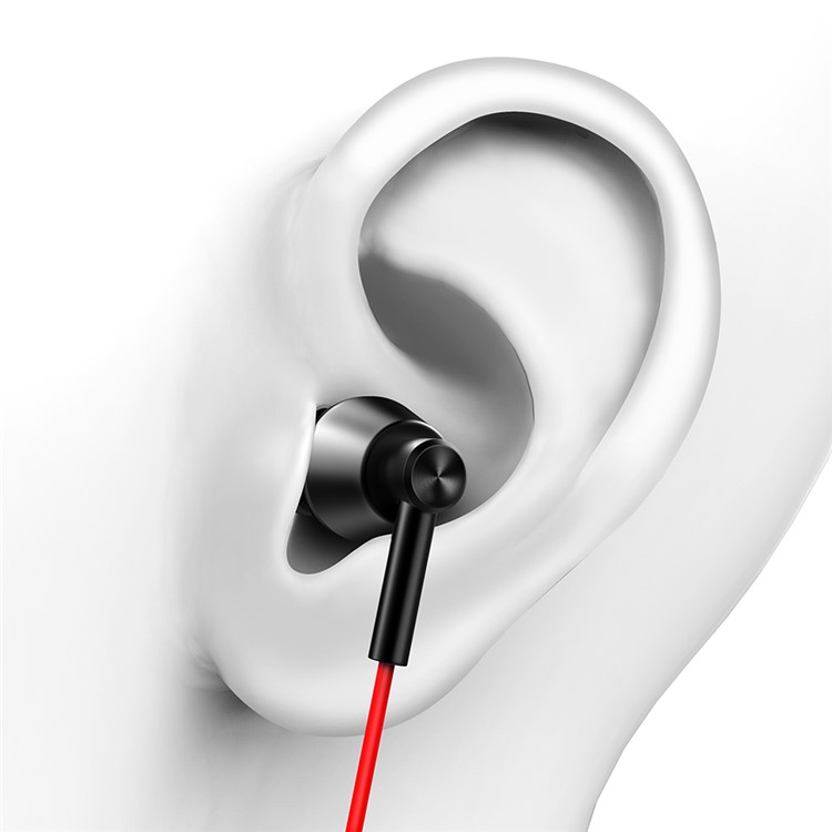 XOOMZ Nylon Woven 3.5mm Wire In-ear Earphone with Mic and Line-in Control - Red-3