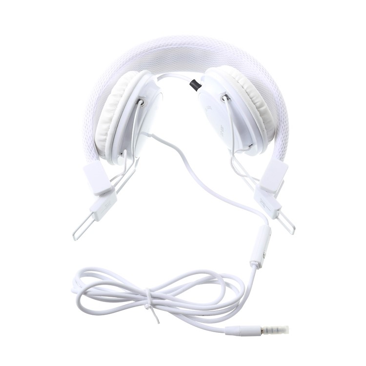 JKR 101 3,5 Mm Verdrahtet Stereo-Headset Kopfhörer Über-Ohr-Kopfhörer Mit Mikrofon (CE-Zertifizierung) - Weiß-4
