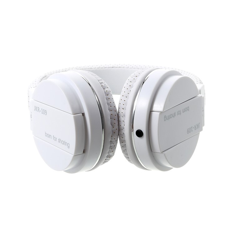 JKR 109 3,5-mm-Stecker Wired HiFi-Headset-Ohrhörer Stereo-Ohrhörer mit Mikrofon (CE-Zertifizierung) - Weiß-4