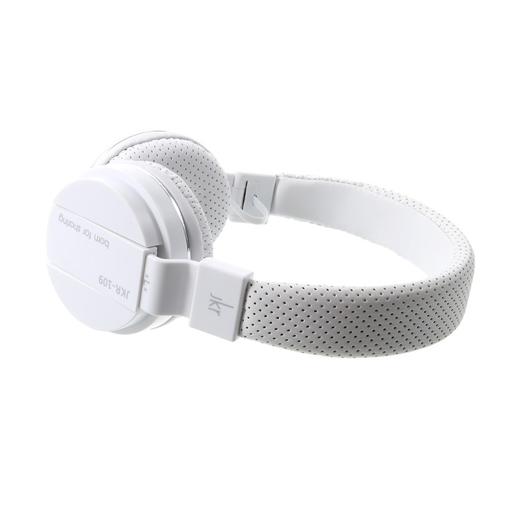 JKR 109 3,5-mm-Stecker Wired HiFi-Headset-Ohrhörer Stereo-Ohrhörer mit Mikrofon (CE-Zertifizierung) - Weiß-5