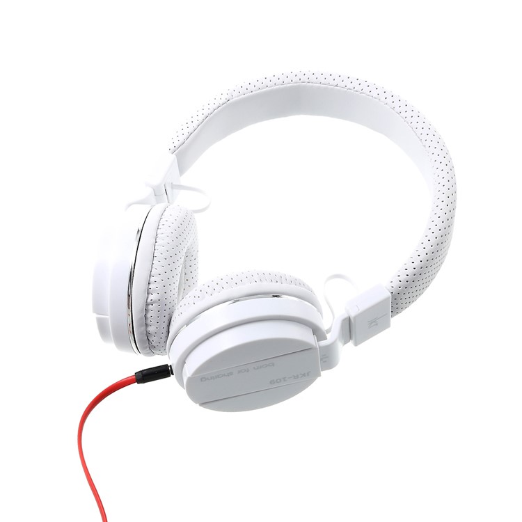 JKR 109 3,5-mm-Stecker Wired HiFi-Headset-Ohrhörer Stereo-Ohrhörer mit Mikrofon (CE-Zertifizierung) - Weiß-7
