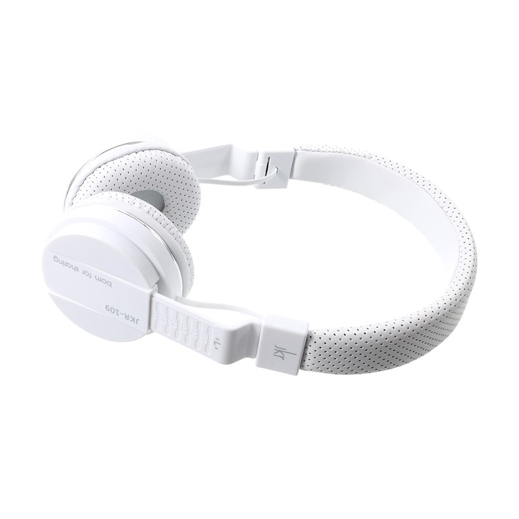 JKR 109 3,5-mm-Stecker Wired HiFi-Headset-Ohrhörer Stereo-Ohrhörer mit Mikrofon (CE-Zertifizierung) - Weiß-8