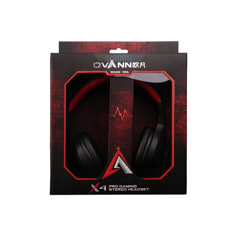 OVANN X4 Professional Gaming Stereo Bass Headset 3.5mm Plug Wired Headphone with Mic - Silver / White-8
