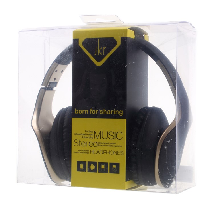 JKR 102 3,5 Mm Verdrahtetes Stereo-Over-Ear-Kopfhörer-Headset - Schwarz-13
