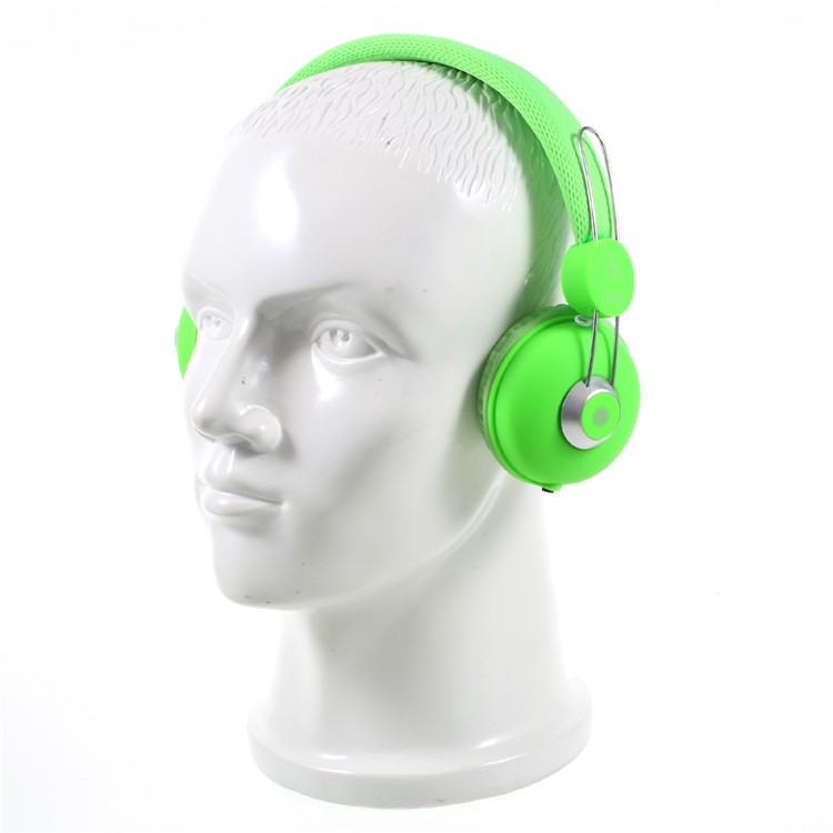 JKR 110 Faltbarer 3.5mm Wired Kopfhörer HiFi Stereo Over-Ear Headset mit Mic - Grün-10