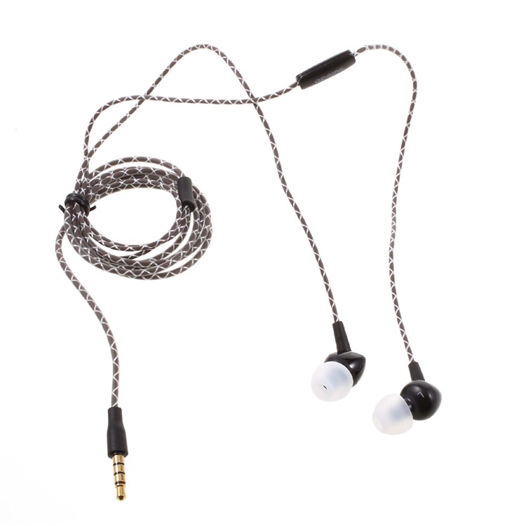 APOLOK T3 3.5mm Wired Stereo Headphone In-ear Super Bass Earphone with Mic & Remote Control - Black-6