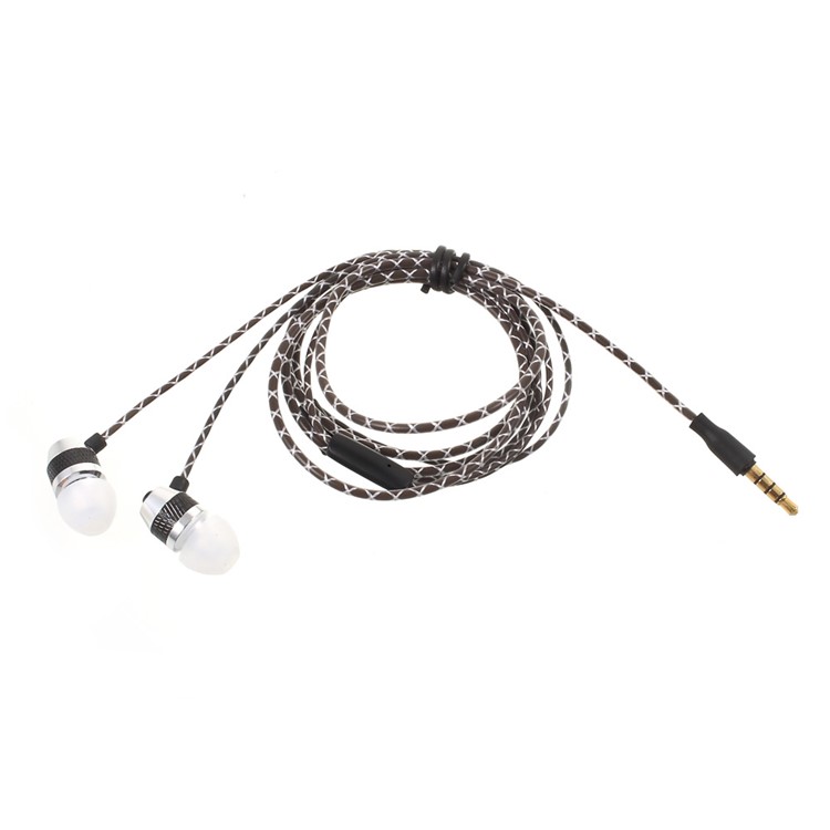 APOLOK T1 3.5mm Wired Metal Earphone In-ear with Mic & Remote Control - Black-2