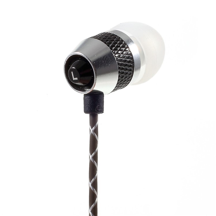 APOLOK T1 3.5mm Wired Metal Earphone In-ear with Mic & Remote Control - Black-6
