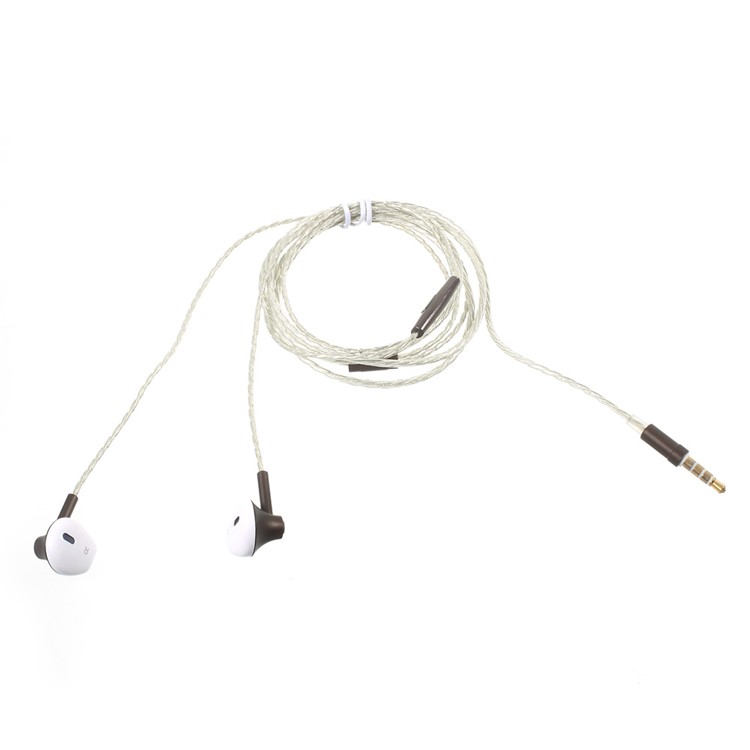 APOLOK T6 3.5mm Wired Stereo In-ear Headphone with Microphone & Remote Control - Black-2