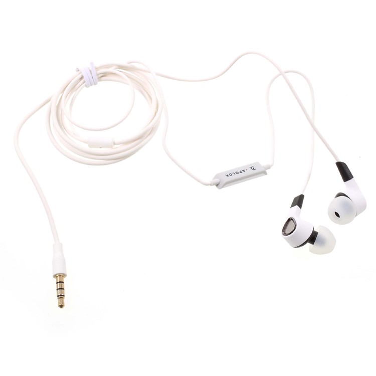 APOLOK V6 3.5mm Wired HiFi In-ear Headphone with Mic & Remote Control - Black-6