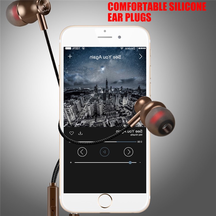 WUW R08 Ethnic Style Buddha Beads Chain 3.5mm Wired Headphone with Mic and Remote Control - Coffee-3
