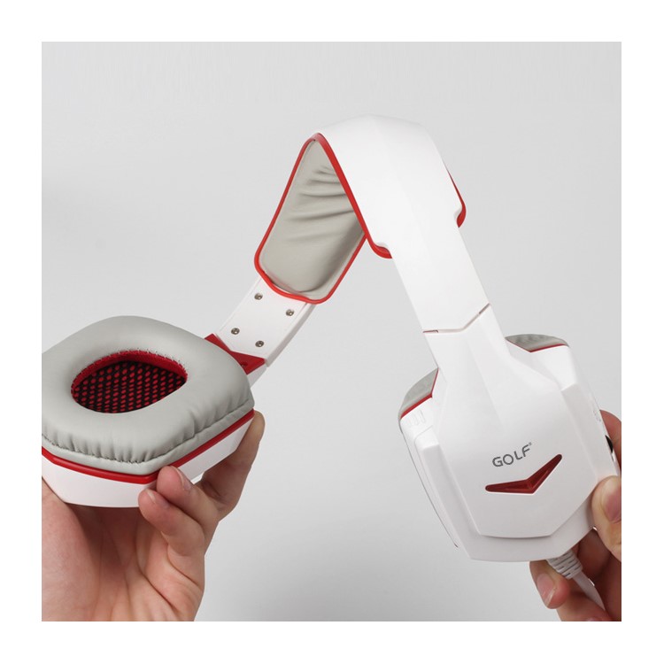 GOLF MX01 HiFi Wired Headphone Over-head Stereo Headset - White-10