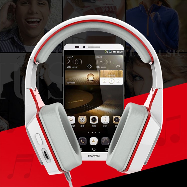 GOLF MX01 HiFi Wired Headphone Over-head Stereo Headset - White-6