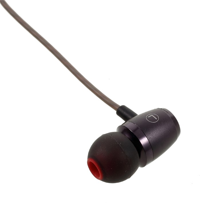 SCOLIB 3.5mm In-Ear Earphones HiFi Stereo Headphones with Mic and Line-in Control for iPhone - Tarnish-2