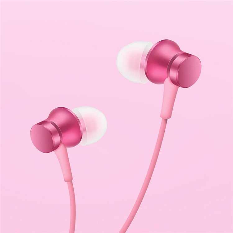 

XIAOMI Piston Basic Edition 3.5mm Wired In-ear Earphone with Mic and Remote Control - Pink