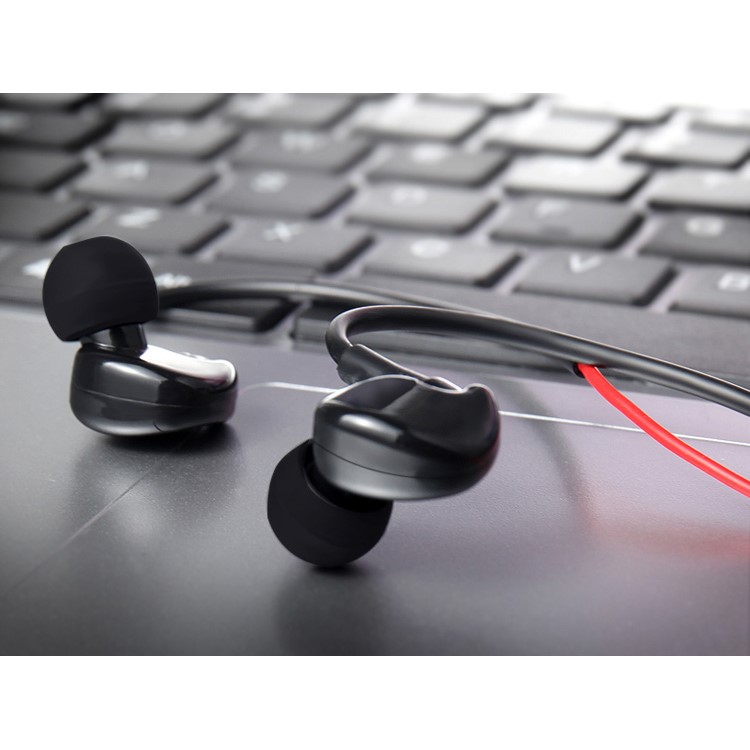CAFELE 3.5mm Wired Mega Bass Headphone with Mic and Line-in Control for iPhone Samsung Huawei etc - Red-6