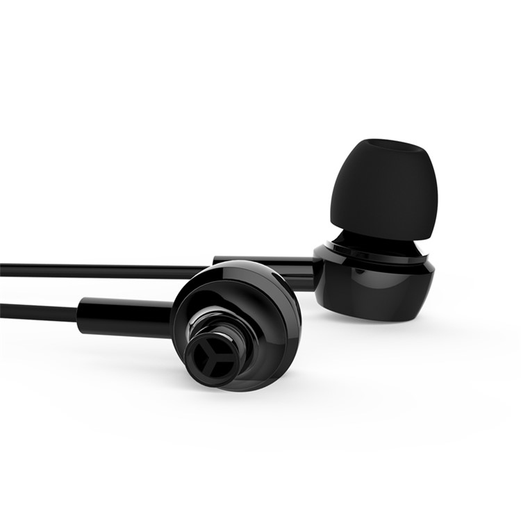 USAMS EP-12 3,5 mm Wired Stéréo Placage Intra-auriculaire Avec Micro et Contrôle de Ligne Pour Iphone - le Noir