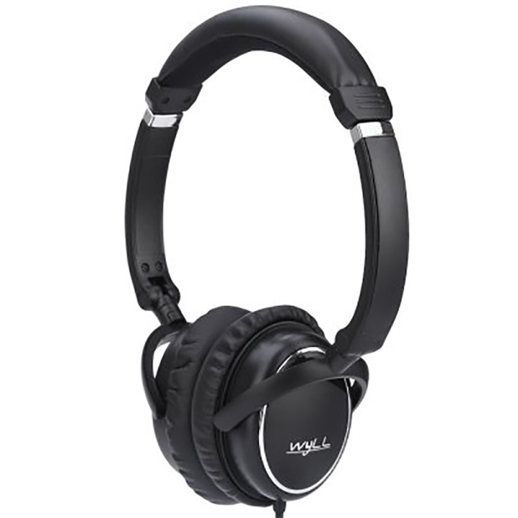VOTS PT202 3.5mm Plug Over-ear Headphone Folding Portable Wired Headset with Mic for Phones Tablets Computers - Black-3