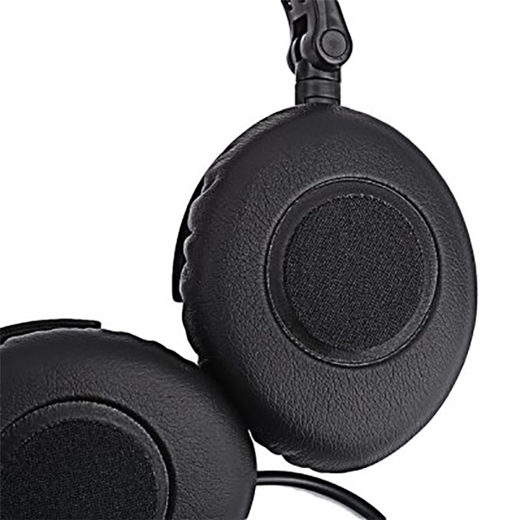 VOTS PT202 3.5mm Plug Over-ear Headphone Folding Portable Wired Headset with Mic for Phones Tablets Computers - Black-7