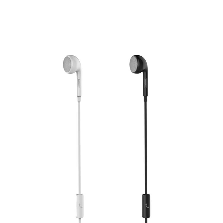 REMAX RM-101 In-ear 3.5mm Wired Monaural Earphone with Remote and Mic for iPhone Samsung - Black-10