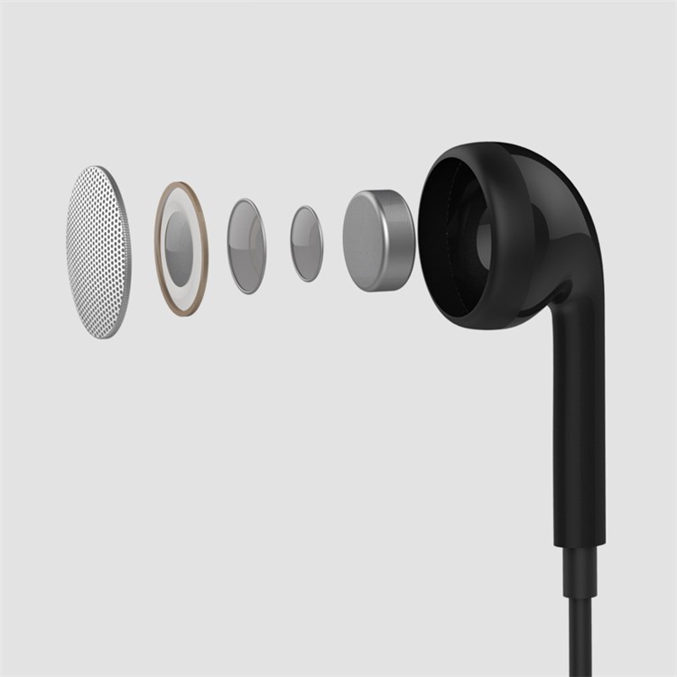 REMAX RM-101 In-ear 3.5mm Wired Monaural Earphone with Remote and Mic for iPhone Samsung - Black-3
