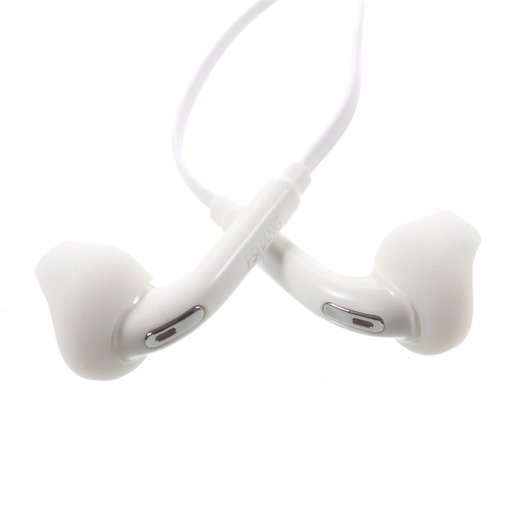 FSHANG A7 In-ear 3.5mm Sports Hi-Fi Flat Earphone with Microphone - White-8