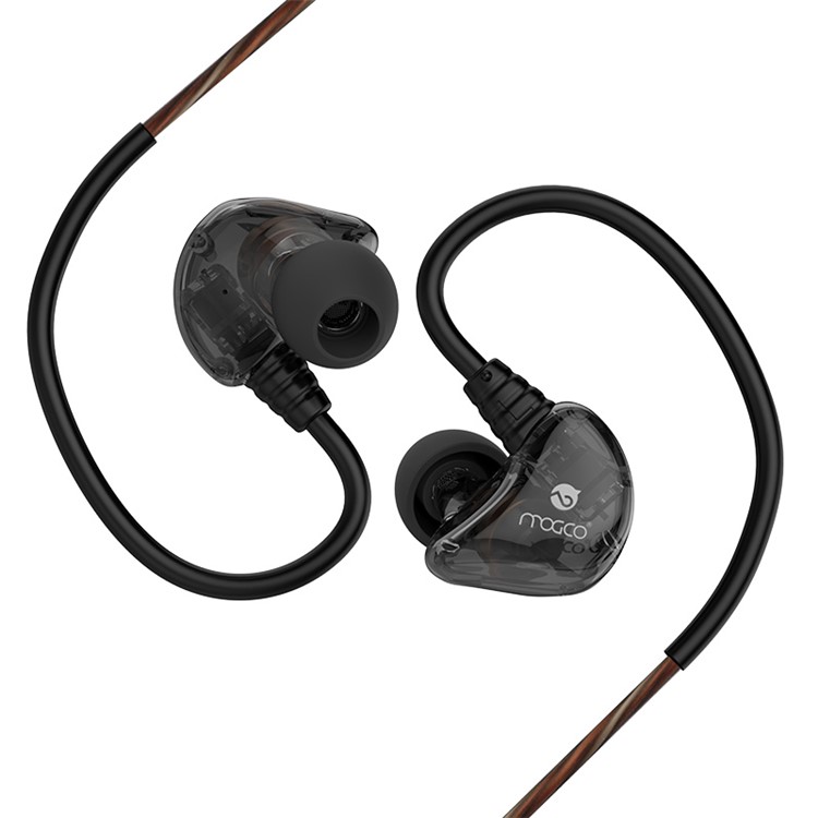MOGCO IE-M10 Dual Moving Unit 3.5mm In-ear Earphone with Mic and Remote Control - Black-5