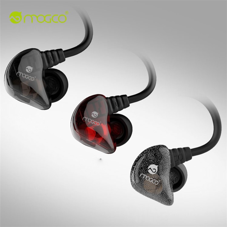 MOGCO IE-M10 Dual Moving Unit 3.5mm In-ear Earphone with Mic and Remote Control - Black-6