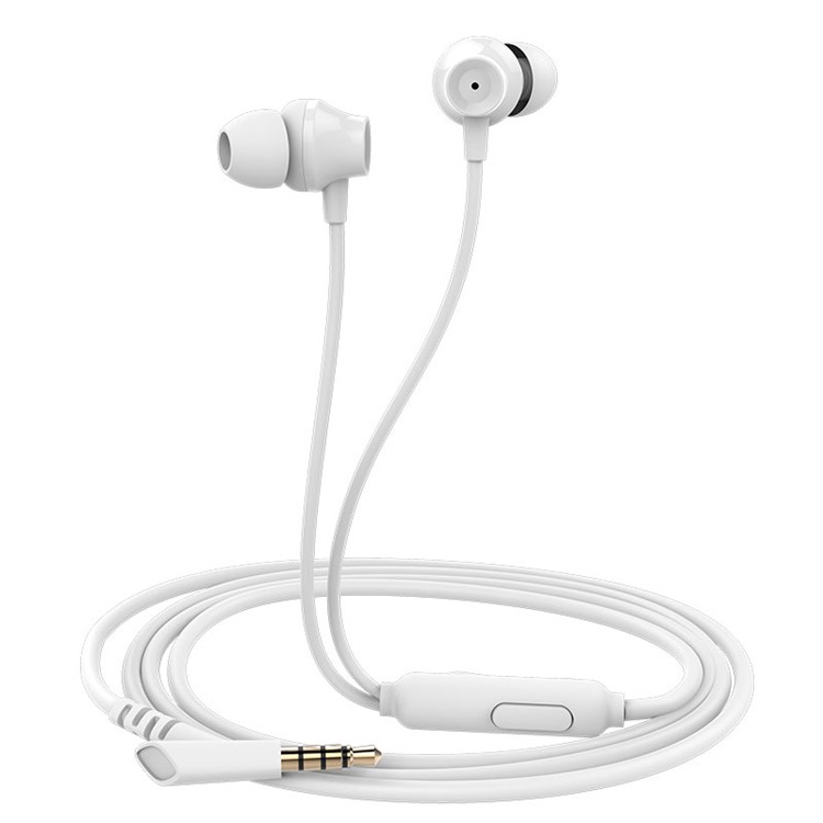 MOGCO IE-M11 3.5mm Wired Mega Bass In-ear Earphone for Samsung S7 / Huawei Mate 9 - White-1