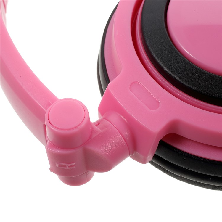 Cat Ear LED Light 3.5mm Plug Foldable Headphone Over-ear Music Headset for Phone/Tablet PC/Computer - Pink-9