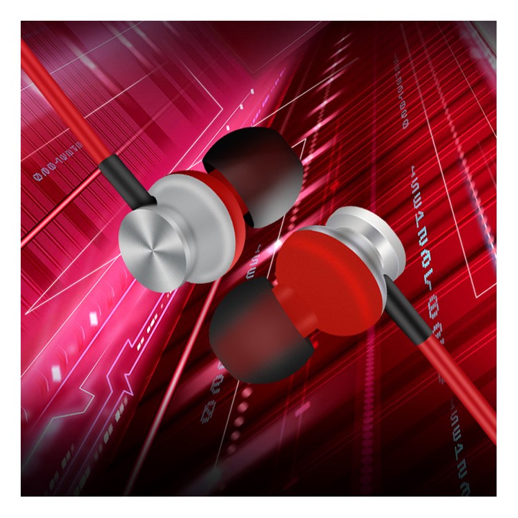 D9ELEMENT C100 In-ear Earphone 3.5mm Wired Headset with Microphone - Red-1
