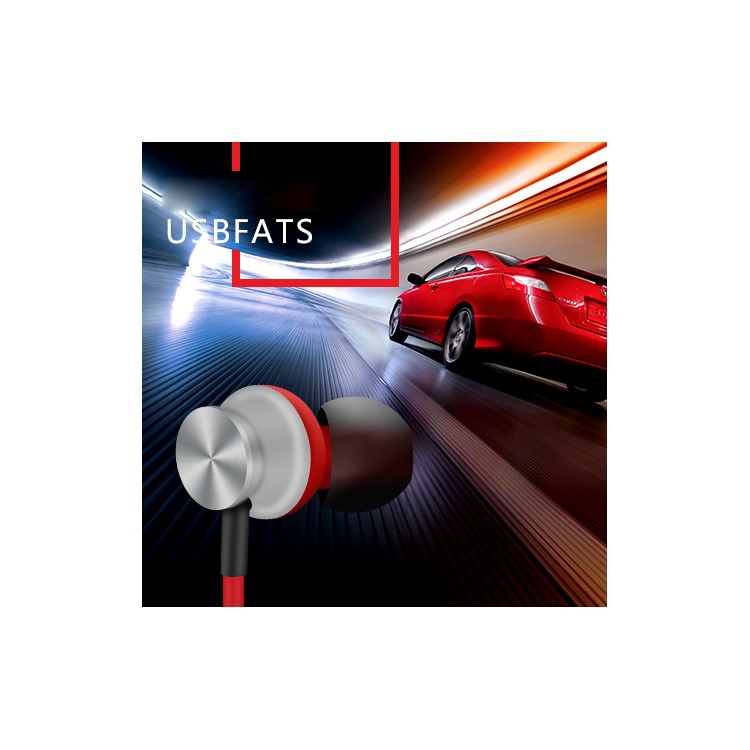 D9ELEMENT C100 In-ear Earphone 3.5mm Wired Headset with Microphone - Red-3