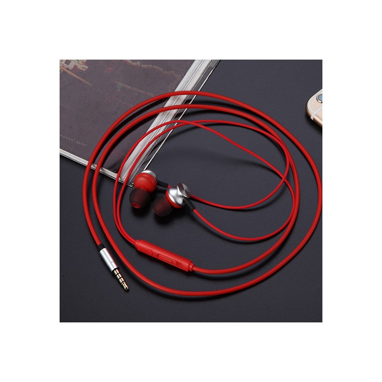 D9ELEMENT C100 In-ear Earphone 3.5mm Wired Headset with Microphone - Red-7