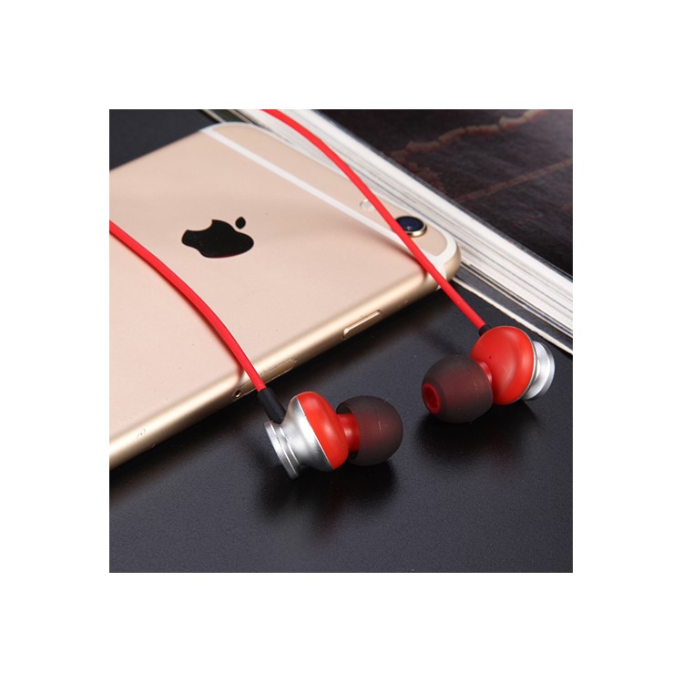 D9ELEMENT C100 In-ear Earphone 3.5mm Wired Headset with Microphone - Red-9