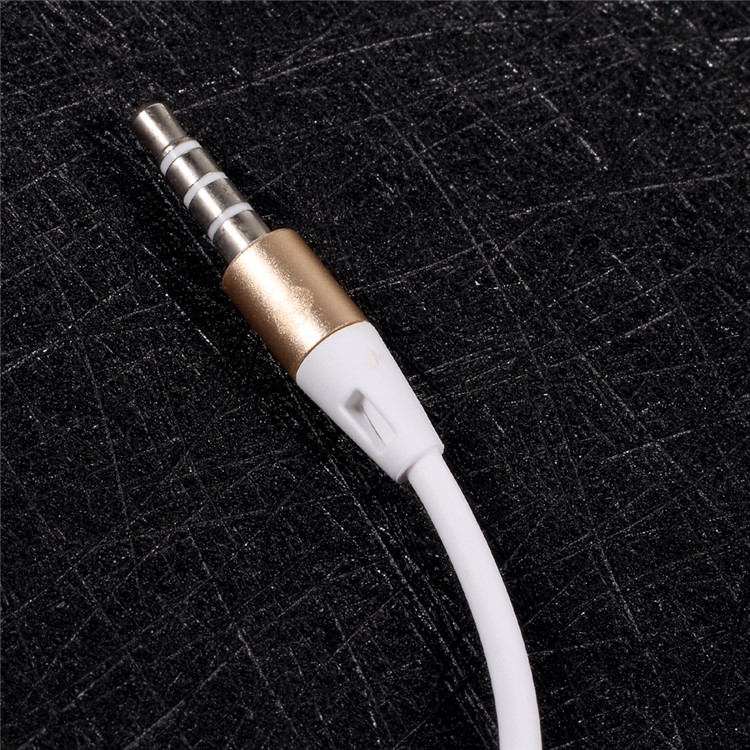 Ipnku T3 3.5mm Wired Hands-free Super Bass Earphone with Mic & Remote Control - Gold-3