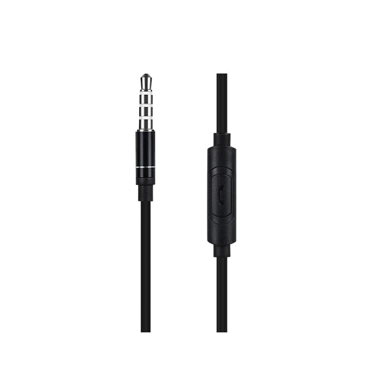 HOCO Universal 3.5mm Wired Headset with Mic and In-line Control for iPhone Samsung - Black-2