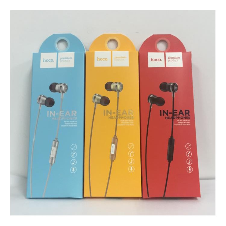 HOCO Universal 3.5mm Wired Headset with Mic and In-line Control for iPhone Samsung - Black-6