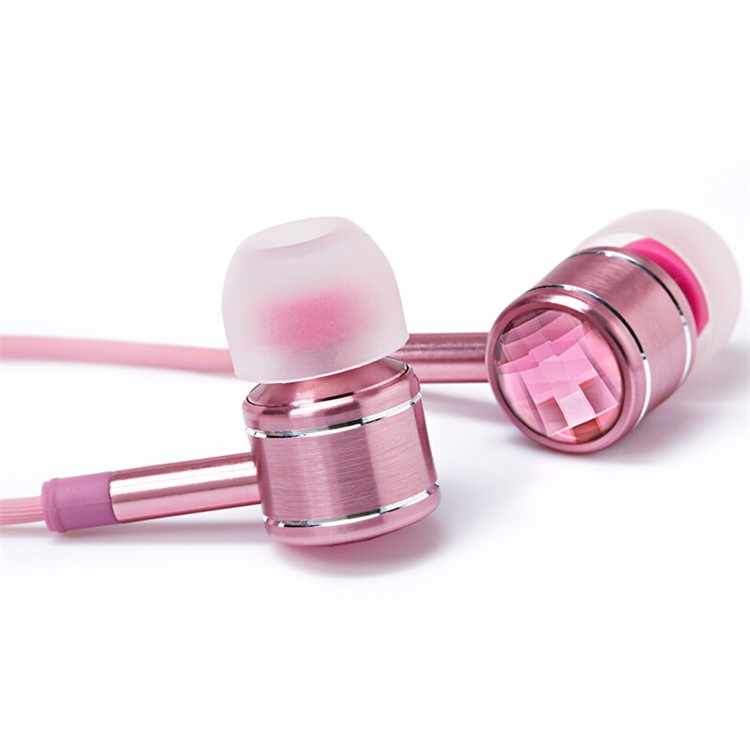 1MORE 1M301 1.25m In-ear Crystal Headphone with Remote and Mic for iPhone Samsung etc. - Pink-2