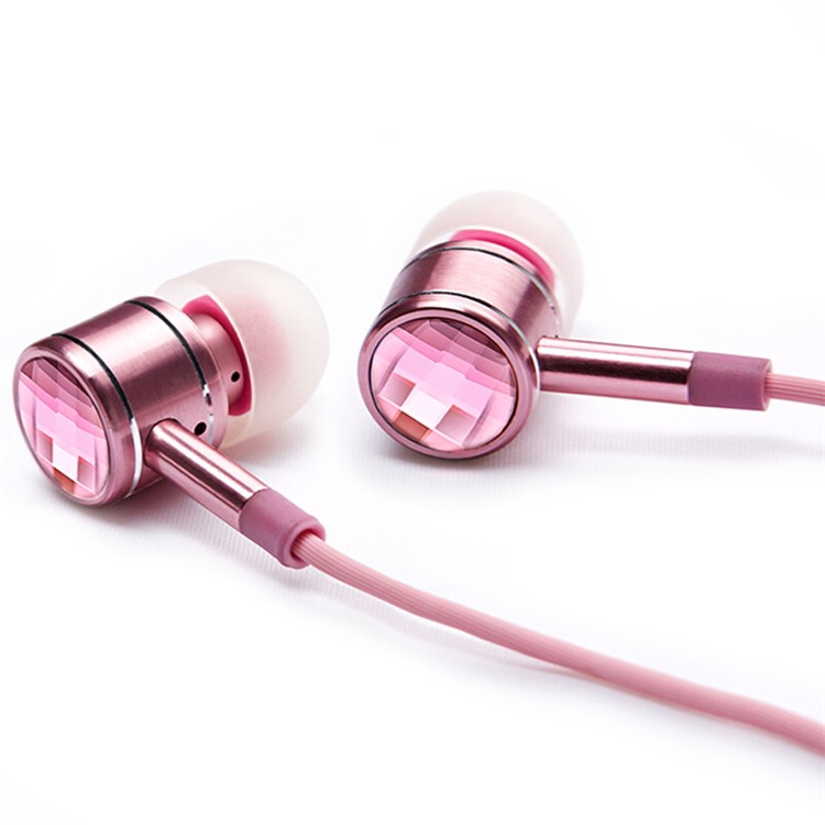 1MORE 1M301 1.25m In-ear Crystal Headphone with Remote and Mic for iPhone Samsung etc. - Pink-3