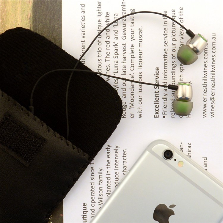 SUNORM Metal 3.5mm In-Ear Noise Isolating Stereo Earphone with Mic - Green-6