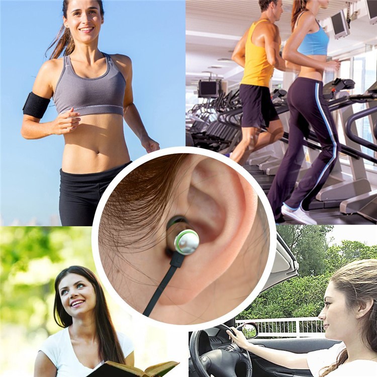 SUNORM Metal 3.5mm In-Ear Noise Isolating Stereo Earphone with Mic - Green-7