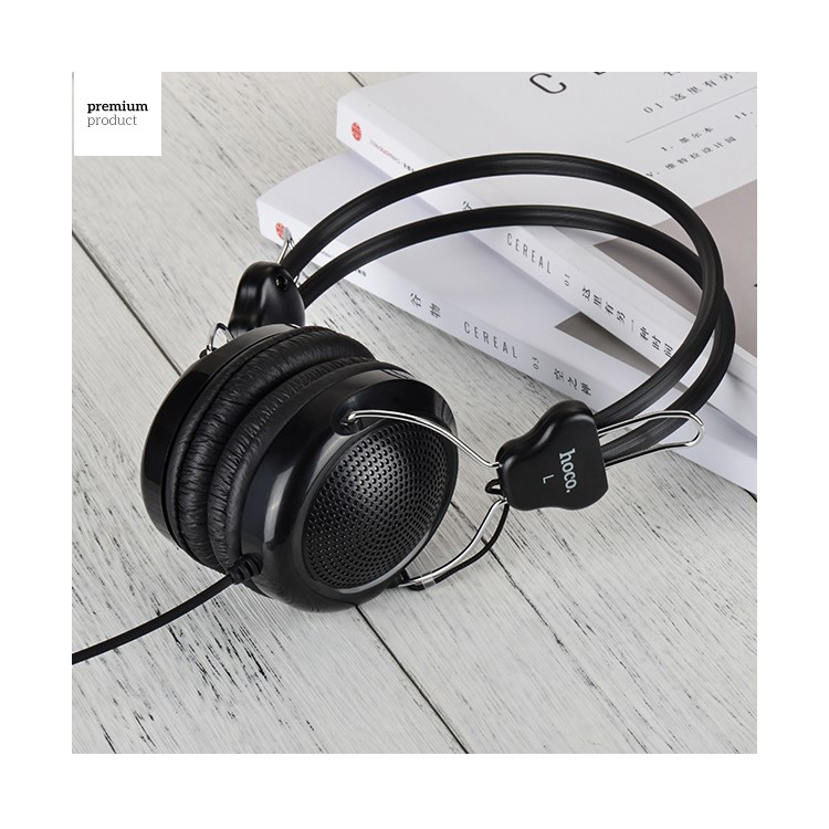 HOCO W5 Manno verdrahtet-Ohr Stereo Kopfhörer mit Fernbedienung und Mic für Samsung Galaxy S8 - Schwarz-2