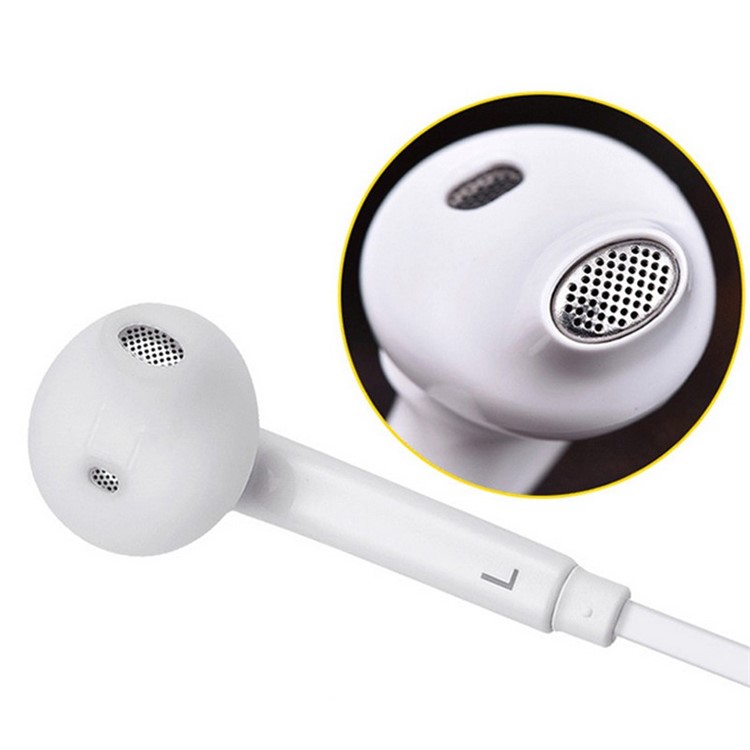 S6 Fone De Ouvido Com Fone De Ouvido Intra-auricular Com Controle Remoto E Microfone Para Iphone, Samsung, Huawei Etc. - Branco-4