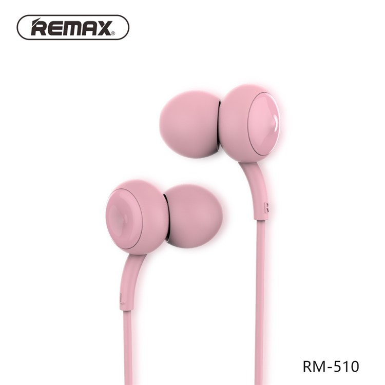 

REMAX 510 In-ear Touch Music Wired Earphone Headset with Mic 3.5mm for iPhone Samsung Sony - Pink